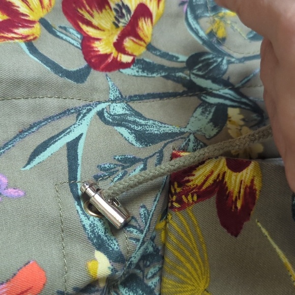 Cottagecore Farmhouse Floral Chore Jacket Utility Gorpcore Women's Size 6 - Picture 6 of 16